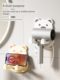 Home hair dryer storage rack without punching in bathroom hair dryer hanger bathroom air duct wall-mounted storage rack