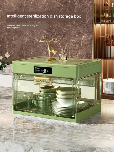 Kitchen dishes storage rack household small disinfection cupboards, tableware storage box, simple bowl rack