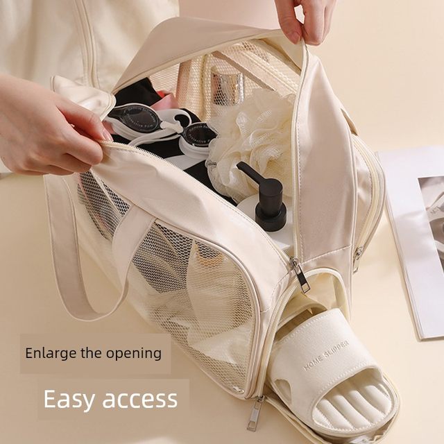 Waterproof large capacity wash bag dry wet separation swimming bag swimsuit beach bag sports fitness storage bag makeup bag