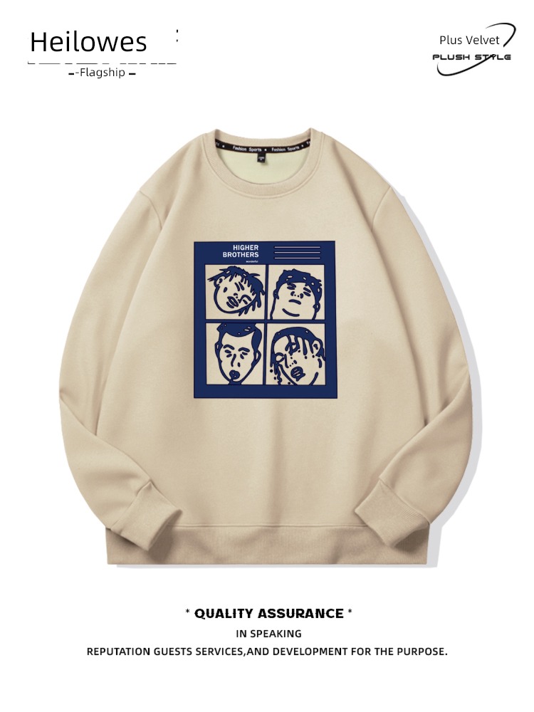 Four American style easy Autumn and winter keep warm thickening Sweater