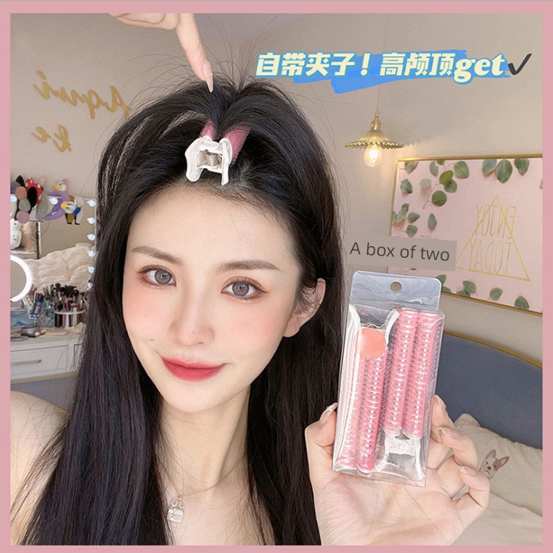 Fluffy Hair Clip Curling Bangs Handy Gadget Hair Root Fluffy Implement Skull Top Hair Curler Bean Bag Hairpin Bang Clip Head — 4