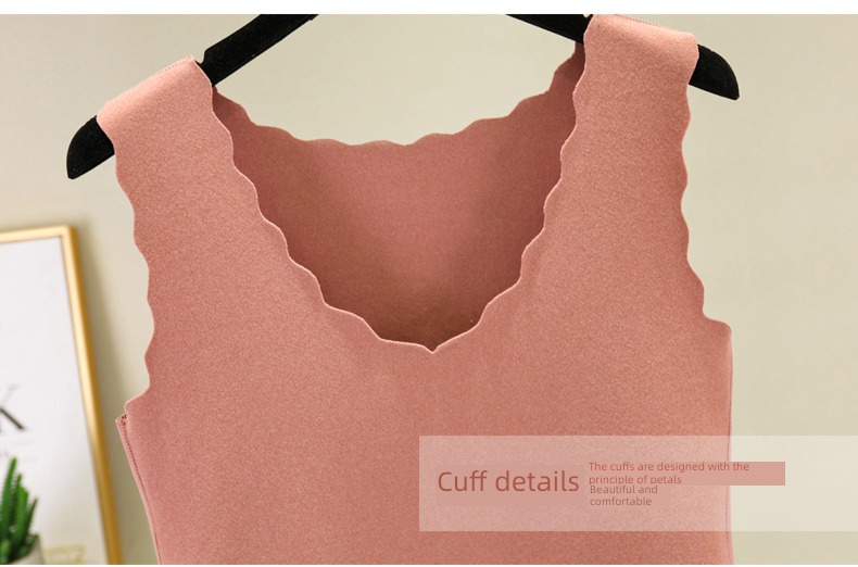 Double faced velvet Self heating Self-cultivation pure cotton Undershirt vest