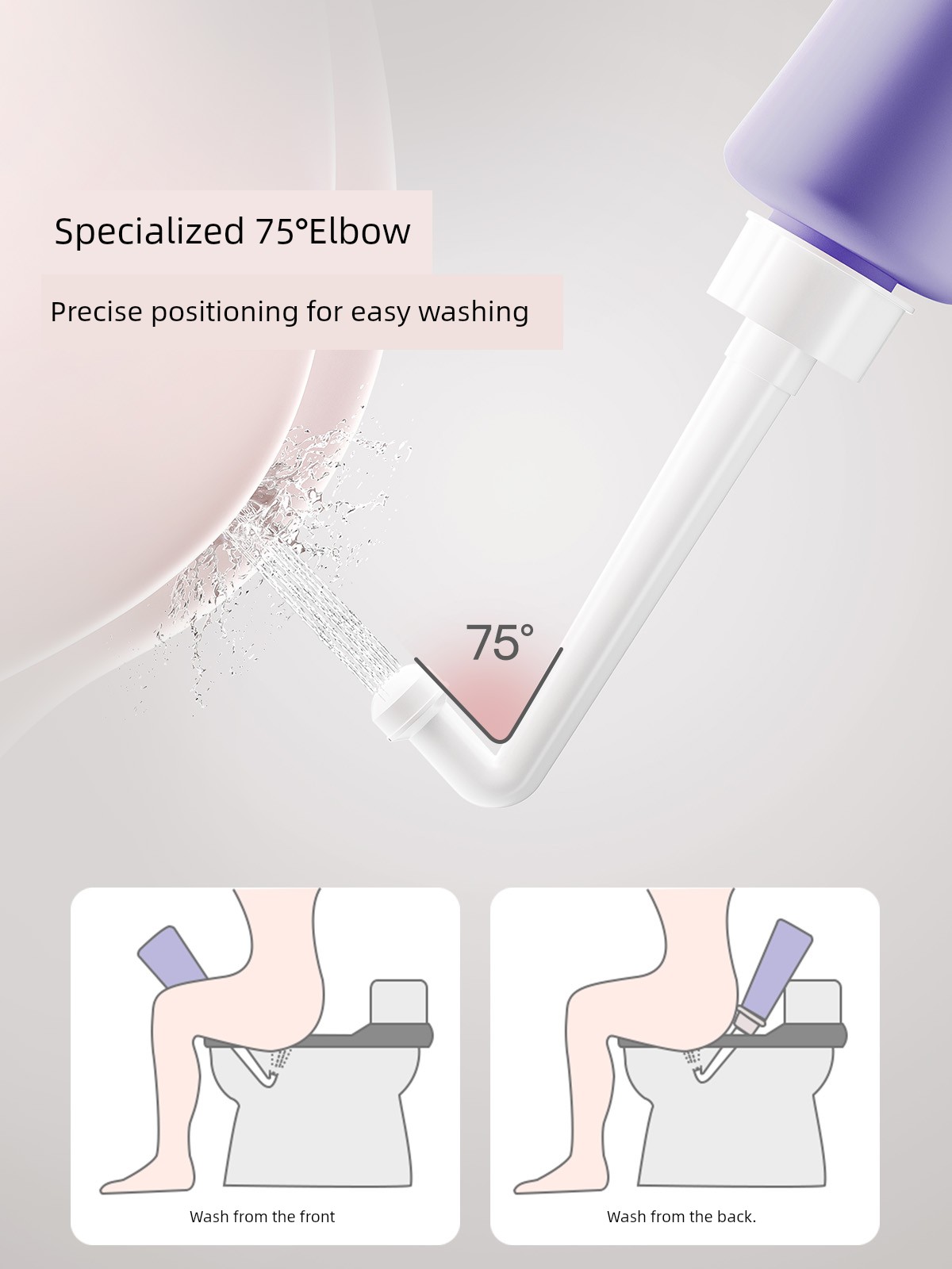 Qianxi Maternal Female Private Parts Flusher Maternal Anal Outer Perineum Cleaning Device Butt Washing Bottle B