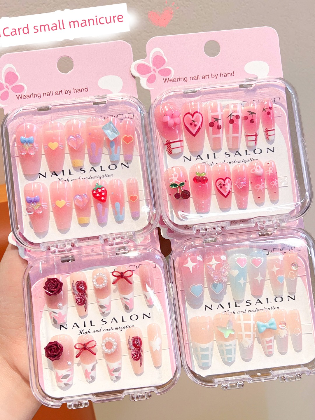 Children's Cartoon Cute Nail Stickers 2026 New Model Long Nail Stickers for Girls Gift for Girls Primary School Students Nail Stickers — 4