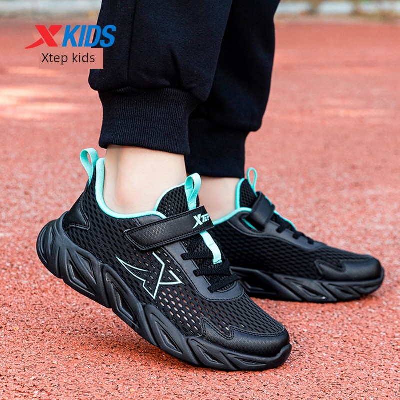 Tebu Black Autumn Mesh Breathable Kids Sneaker — 1