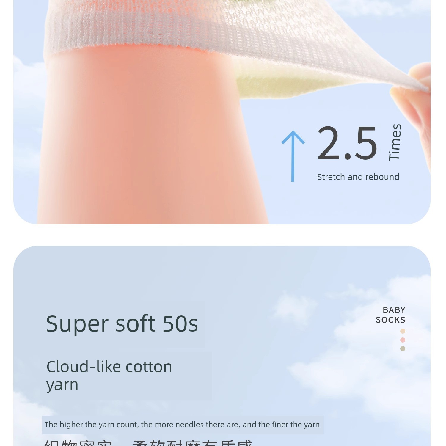 Baby Floor Socks, Summer Thin Non-Slip Cooling Socks for Infants, Indoor Walking Mesh Breathable Socks for Boys and Girls, Do Not Constrict the Legs — 11
