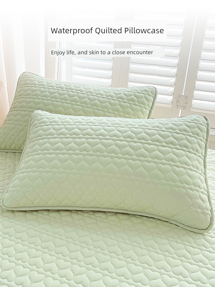 2023新款夾棉枕套一對裝防水枕頭套 適用單人枕48x74cm