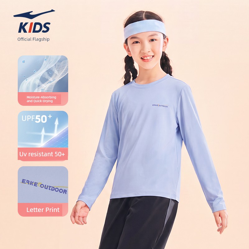 Hongxing Erke Quick Drying Clothes Sports Breathable Half Sleeve Children's Clothing — 6