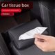 Car tissue box armrest box seat paper hanging car napkin bag paper storage car high-end sense