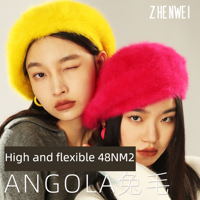 lovely hairy female Autumn and winter gules cloud beret