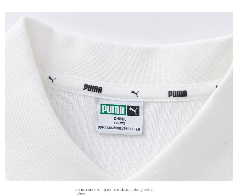 Puma Official Children's Clothing New Summer Short-Sleeved T-Shirt Polo Shirt Fashionable Lapel Sports Top — 32