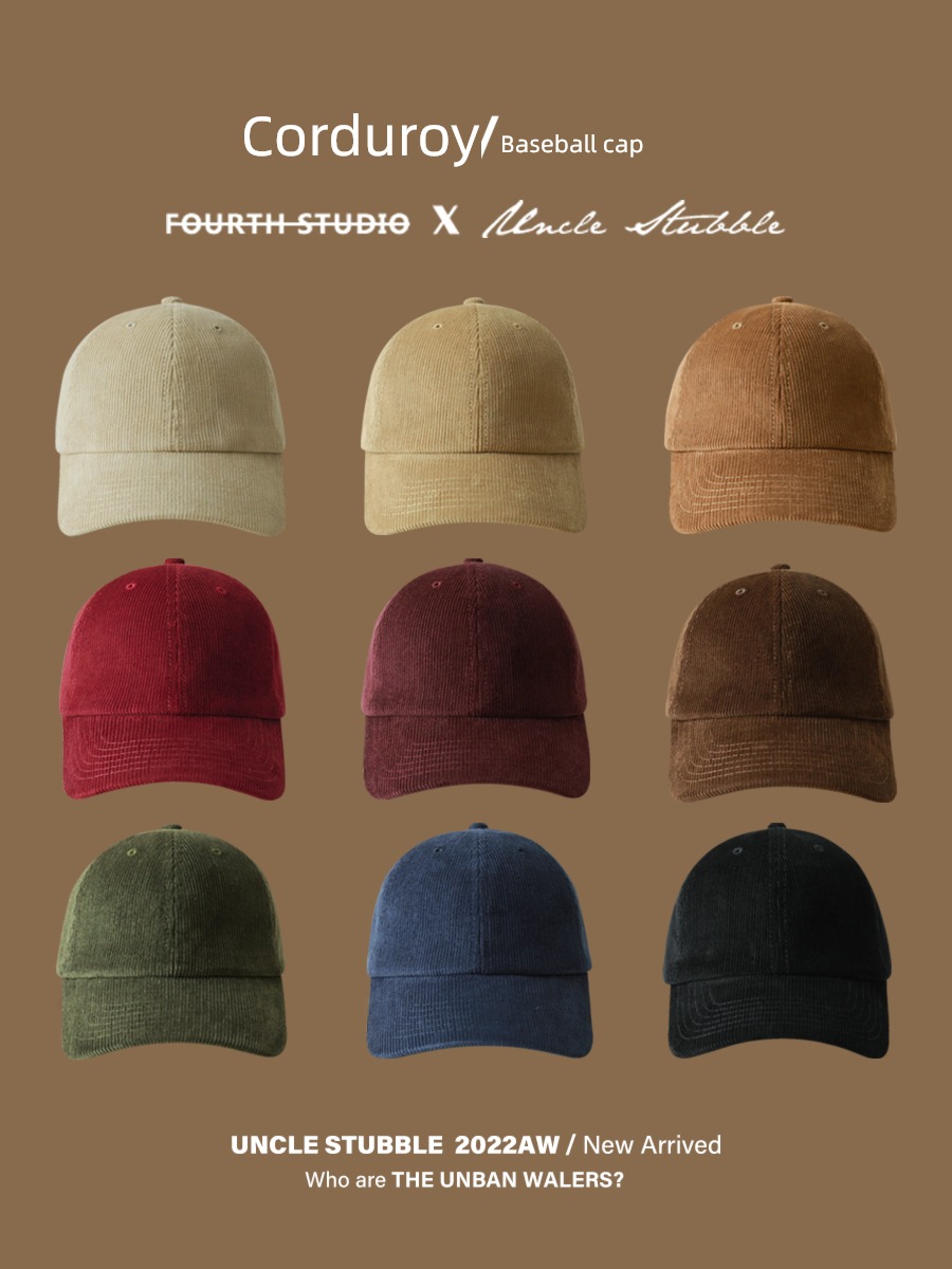 Hu stubble uncle self-control winter face without makeup Soft roof Baseball cap