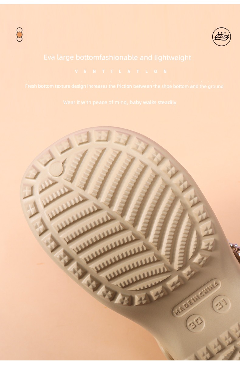 Children's Clogs Ballet Dance Shoes Girls' Slippers Girls' Sandals 2026 Summer New Style Sandals for Big Kids Beach Shoes — 3