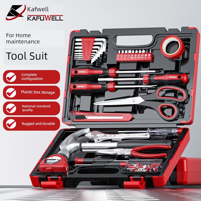 Kraftwell set home hardware special tool combination daily maintenance multi-function combination full tool box