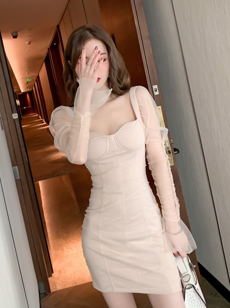 Celebrity Minority temperament sexy Dress Evening dress