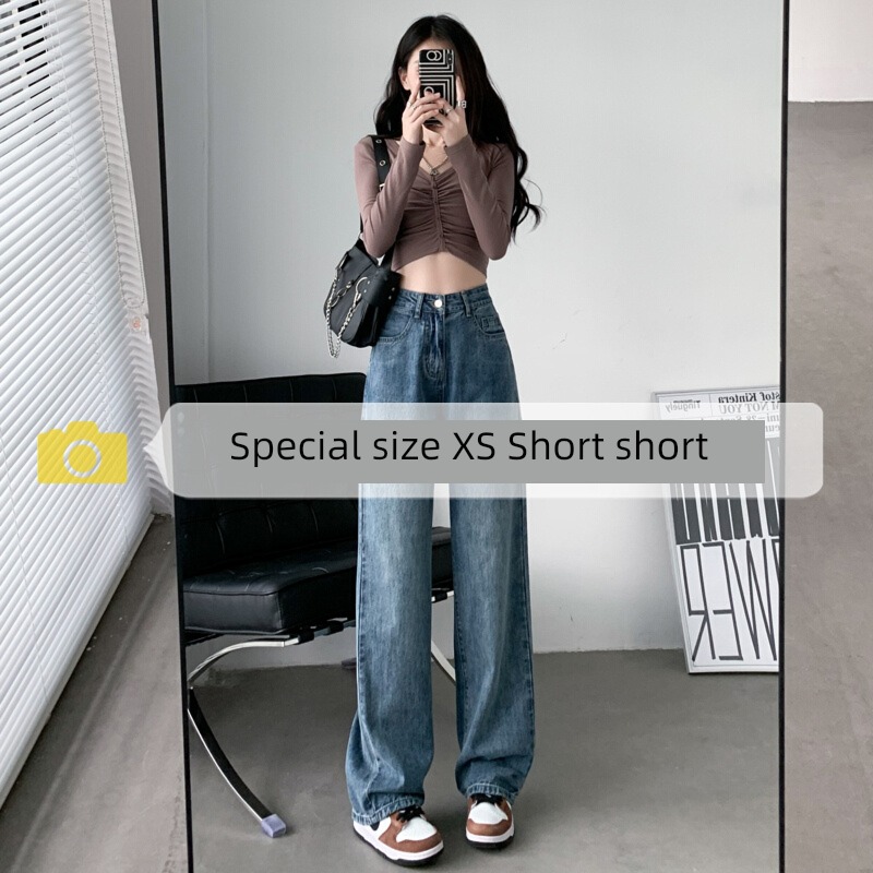 Early autumn High waist easy Sagging sensation Versatile ma'am trousers