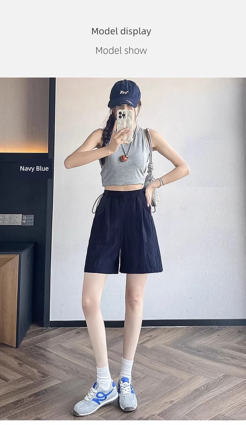 Maternity Shorts for Summer, Thin Style for Outerwear, 2026 New Model, Linen Wide-Leg Pants, Non-Tightening on the Belly during Pregnancy, Summer Wear — 10