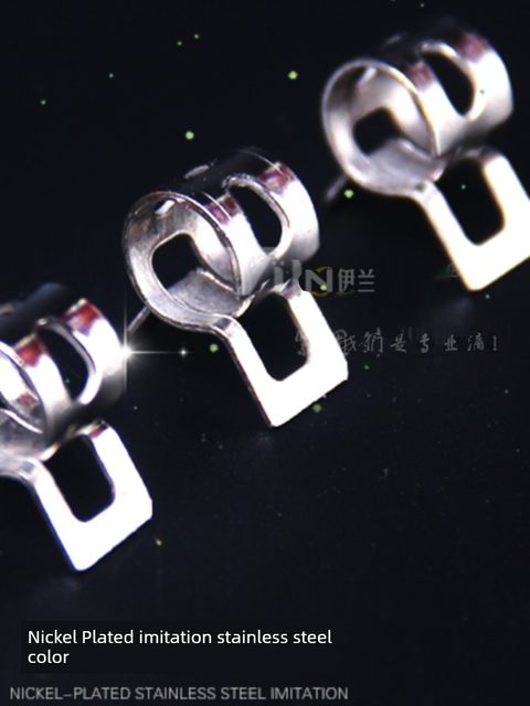 65锰日式卡箍弹性快装抱箍达克罗水管固定管卡油管夹扣软管片卡子