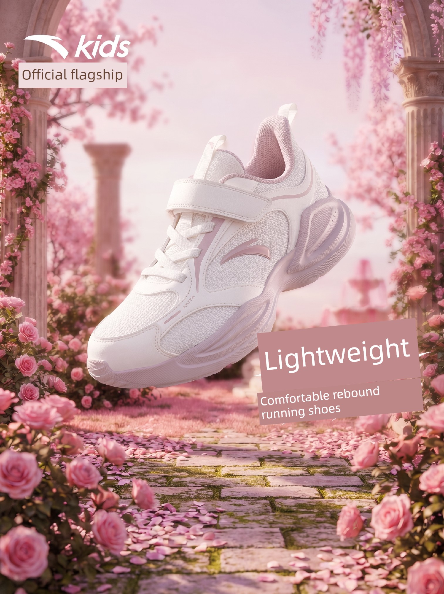 Anta Children's Shoes, Girls' Shoes, 2026 Early Autumn New Models, Running Shoes for Older Girls, Girls' Sports Shoes, Soft-Soled Shoes