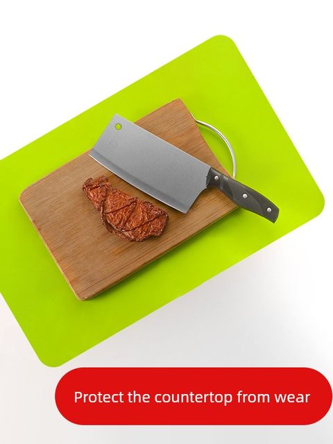 Silicone cutting board anti-slip pad chopping board fixing pad bottom kitchen cutting board shock absorbing pad sound insulation pad round shape