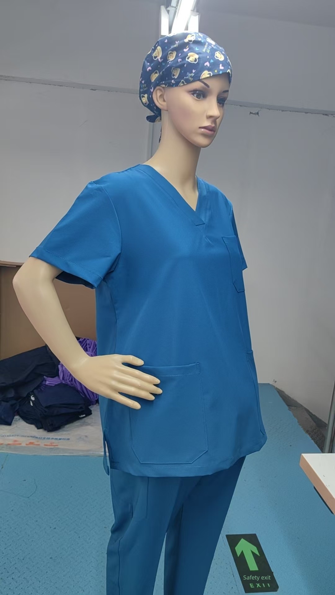 Elastic Belly-Supporting Pants for Nurses, Maternity Pants, Operating Room Surgical Gowns, Medical Scrub Suits, Women's Short-Sleeve Quick-Dry Doctor's — 24