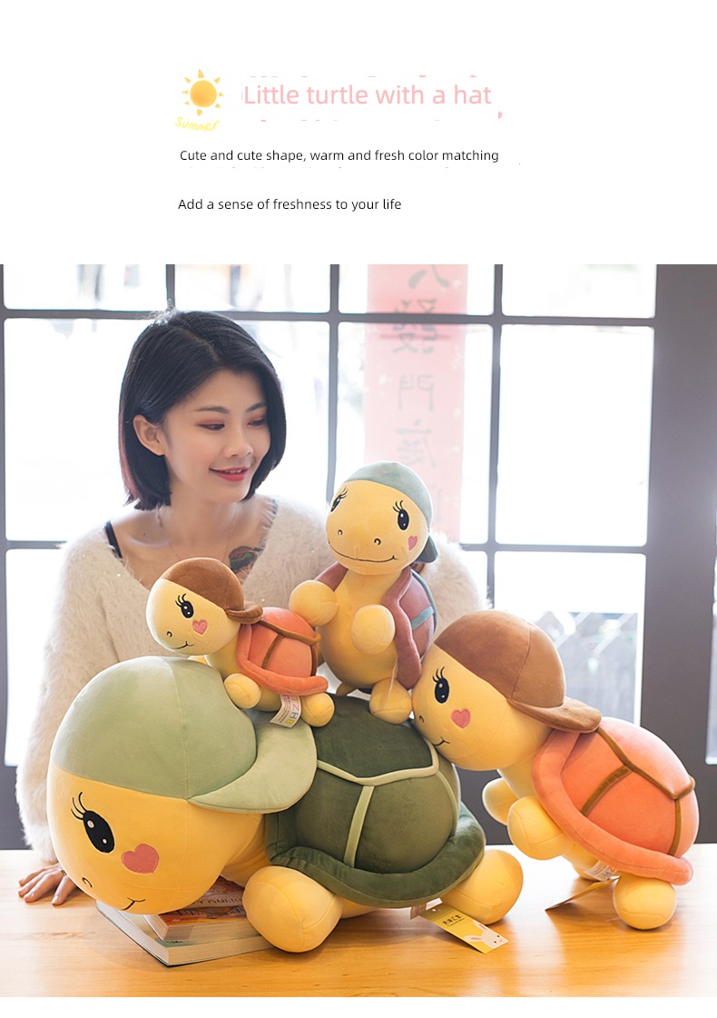 Cap girl student sleep Pillow trumpet doll tortoise