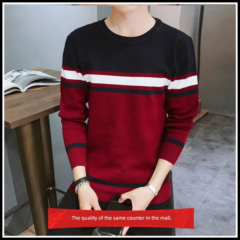 Round neck Spring and Autumn Condom Undershirt Plush sweater