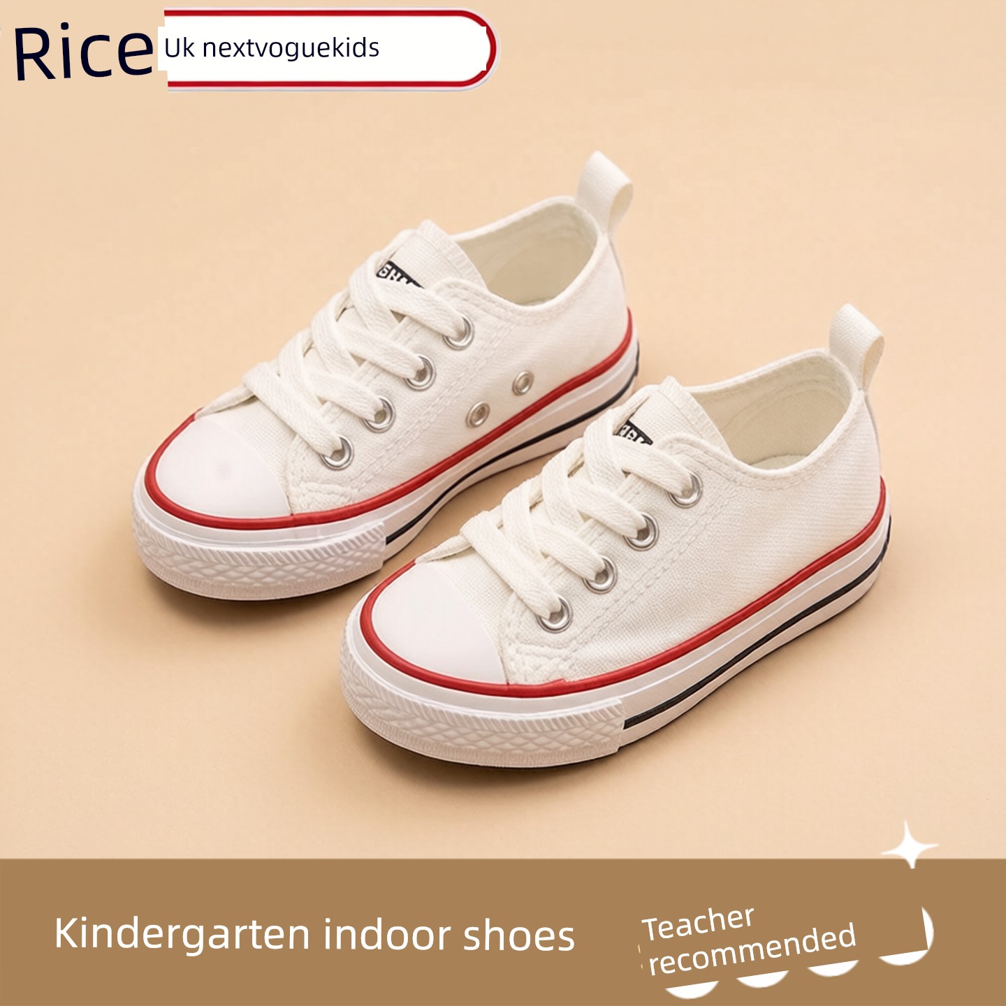 Kindergarten Indoor White Shoes for Boys, Lightweight Indoor Shoes for Children Entering School, White Canvas Shoes for Boys Entering School