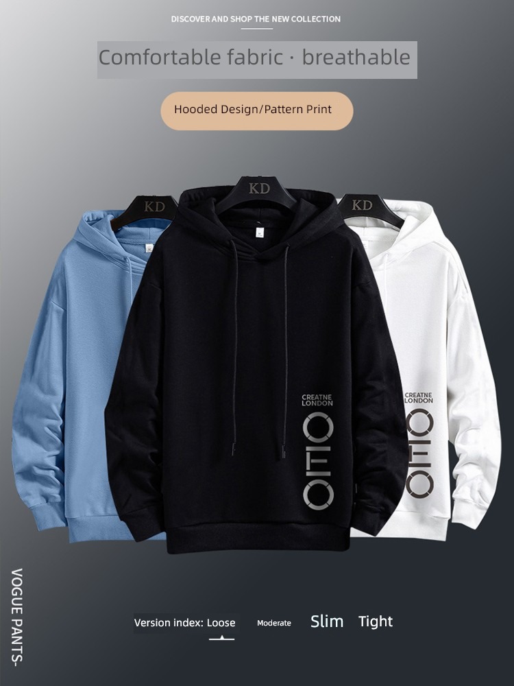 Spring and Autumn leisure time T-shirt Condom motion Hooded Sweater