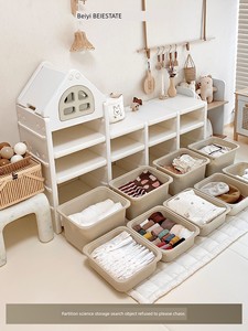 Small House Baby Storage Cabinet Assembled Toys Storage Rack