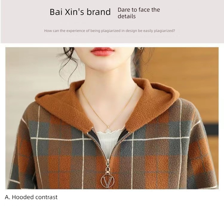 have cash less than that is registered in the accounts Double sided middle age Cap Foreign style knitting Cardigan