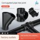 Nylon corrugated pipe joint tee fixed plastic hose accessories PA open type wire threading tube lock head diameter snap buckle