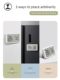 Green forest temperature and humidity meter clock household indoor baby room high-precision thermometer with time small magnetic humidity meter