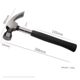 Claw hammer hardware iron hammer manual tool small hammer household woodworking decoration hammer hammer hammer hammer nail hammer pull nail