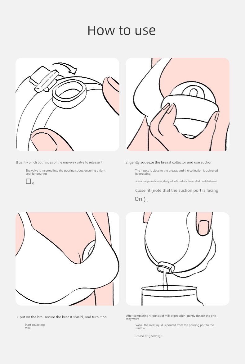 October Crystal Breast Milk Collector Manual Hands-Free Breast Pump for Pregnant Women with Leaking Milk, Milk Catcher, Anti-Overflow Breast Collector — 23