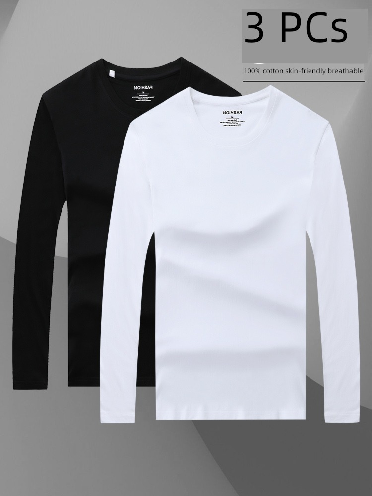 man Undershirt trend white Versatile Half sleeve T-shirt