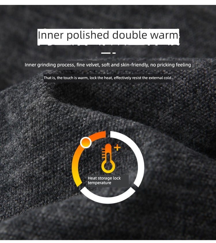 thermal storage lava Plush easy leisure time Denim pants