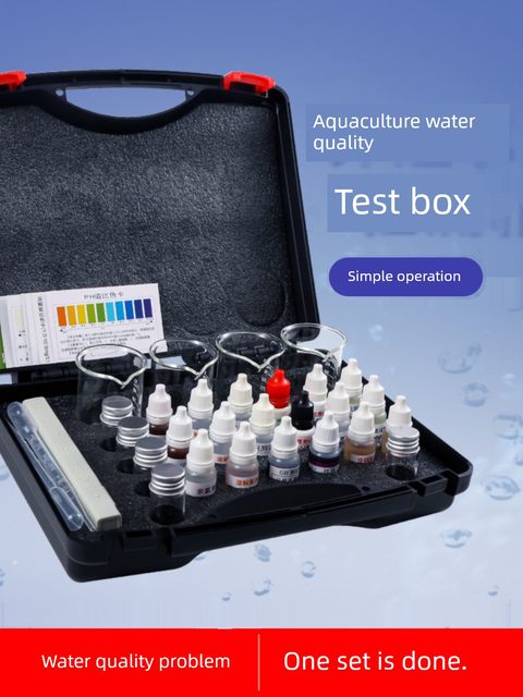 Nitrite ammonia nitrogen pH ph total alkalinity sulfide sulfide fish pond shrimp pond aquaculture water quality detection box