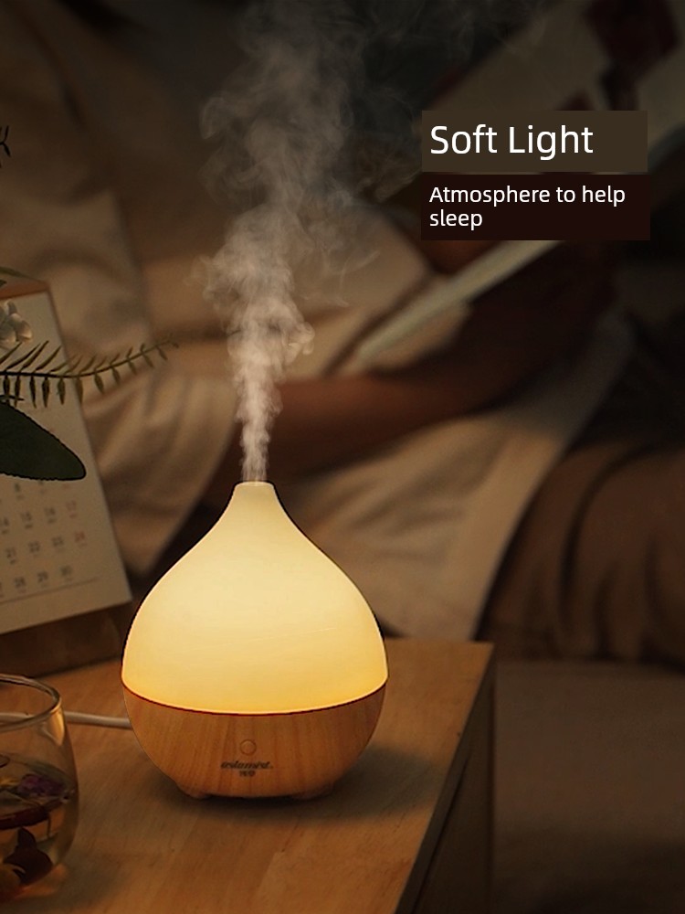 精緻木紋自動噴霧加香機 香薰燈家用精油助眠持久擴香氛加溼器