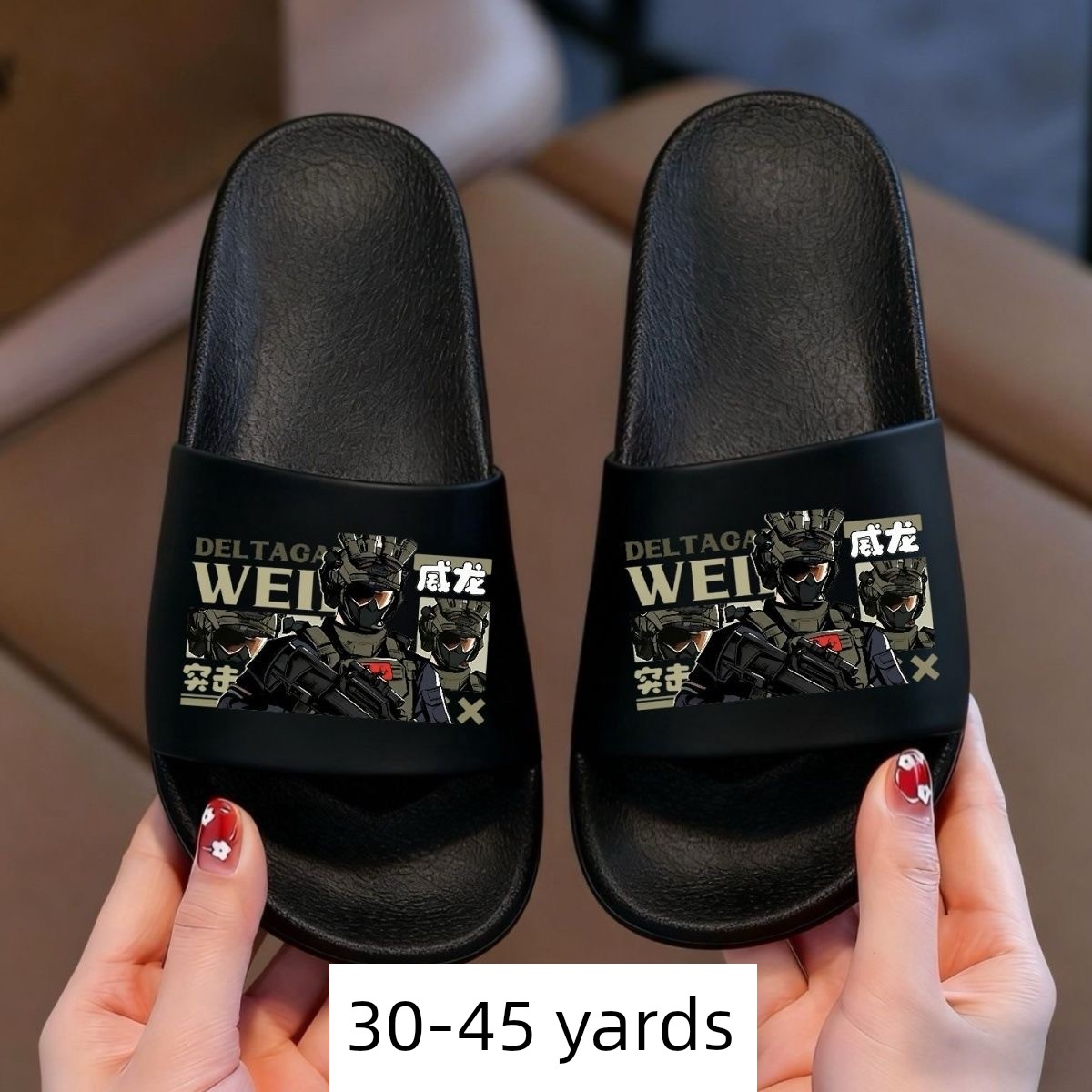 Delta Action Weilong Children's Slippers Summer Non-Slip Soft-Soled Boys' Cartoon Home Bathing Slippers for Older Children — 1