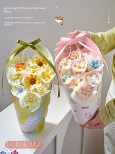 Handmade Ceramic Flower Bouquet from Jingdezhen, a Meaningful Birthday Gift for Girls, Practical and High-End, Perfect f