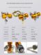 Anti-fall mini oxygen meter acetylene meter propane meter pressure gauge pressure reducing valve pressure reducer carbon dioxide meter energy-saving meter