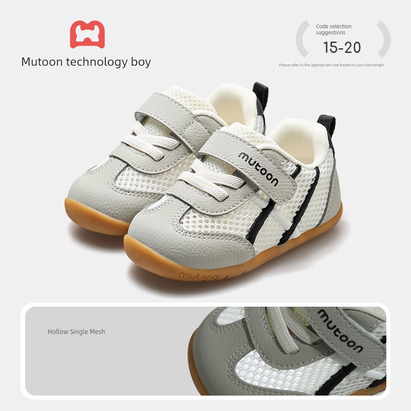 Muttong Baby Thin-Soled Pre-Walking Shoes 2026 Spring and Autumn New Model for 6-18 Months Baby Girls and Boys Soft-Soled Walking Shoes — 8