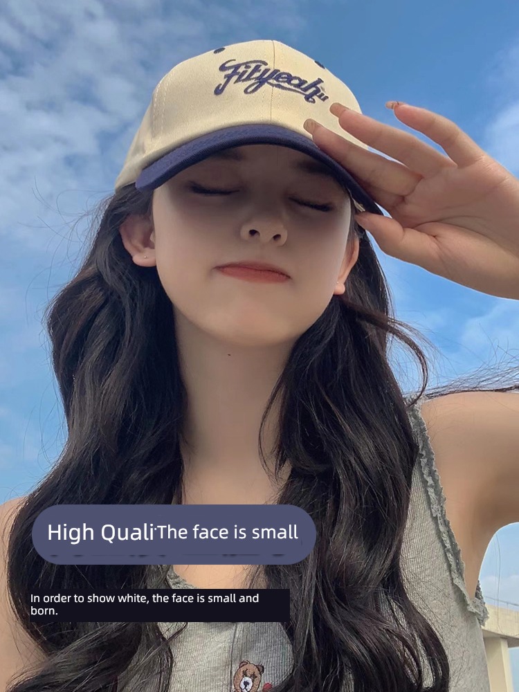 female Spring and summer like a breath of fresh air fashion Color contrast lovers Hat