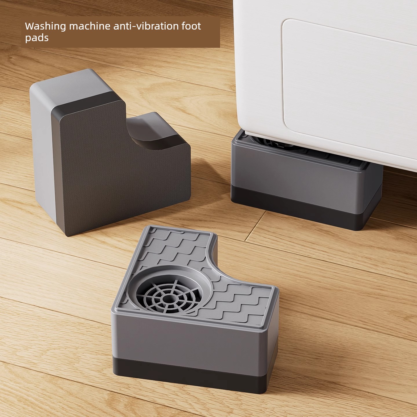 Organizers Recommend a Washing Machine Base with Elevated Stand, Silent, Non-Slip, and Shockproof Foot Pads, and a Fixed Stand for Drum Washing Machines