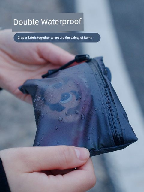 Yibian Tiger Travel Portable Certificate Bag Passport Headphone Storage Bag Thin Wallet Card Bag Portable Waterproof Small Bag