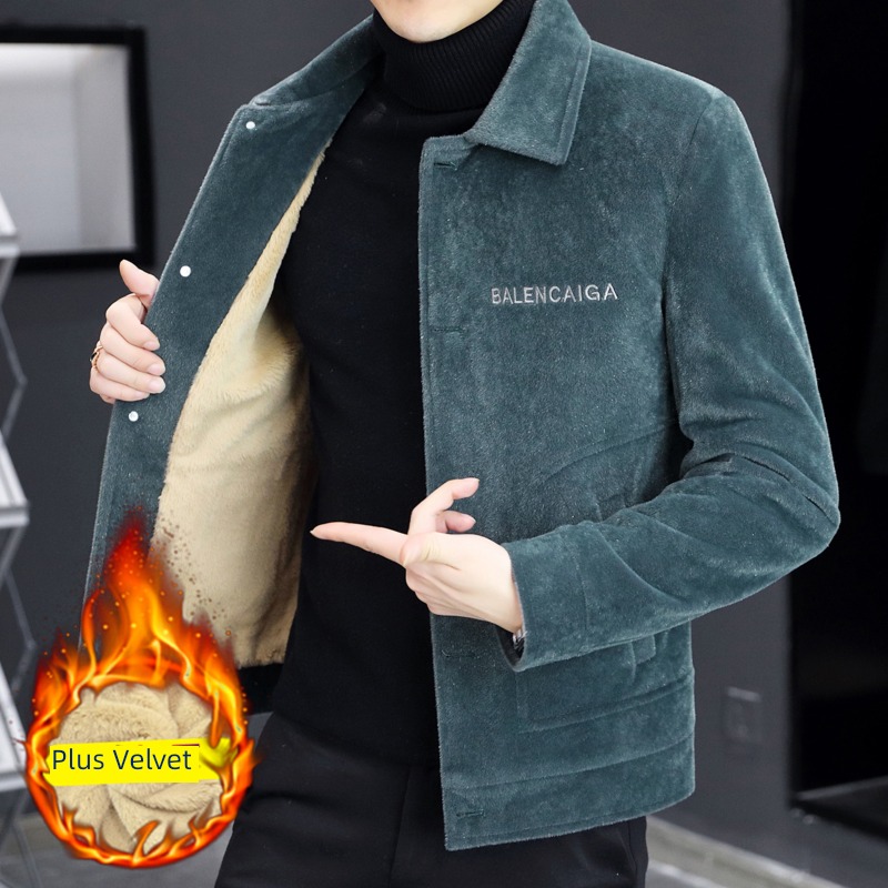 Autumn and winter have cash less than that is registered in the accounts Advanced sense youth leisure time Wool loose coat