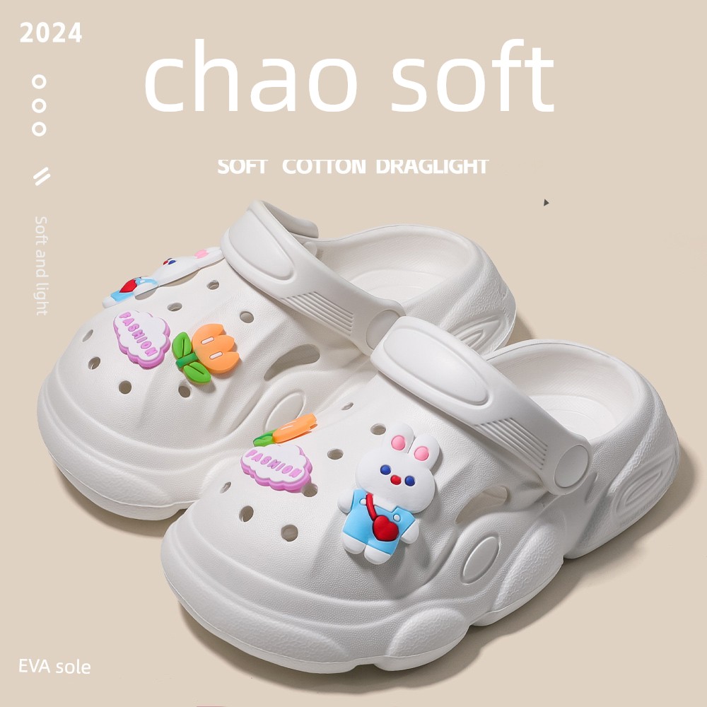 Children's Slippers Summer 2026 New Style Boys' and Girls' Baby Clogs Kids Indoor Non-Slip Parent-Child Sandals — 3