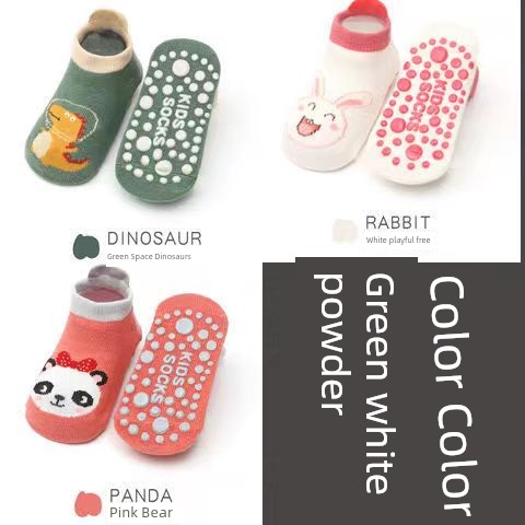 Baby Socks Spring and Autumn Pure Cotton Thin 6-December Baby Indoor Cartoon Toddler Non-Slip Socks Children's Floor Socks — 1