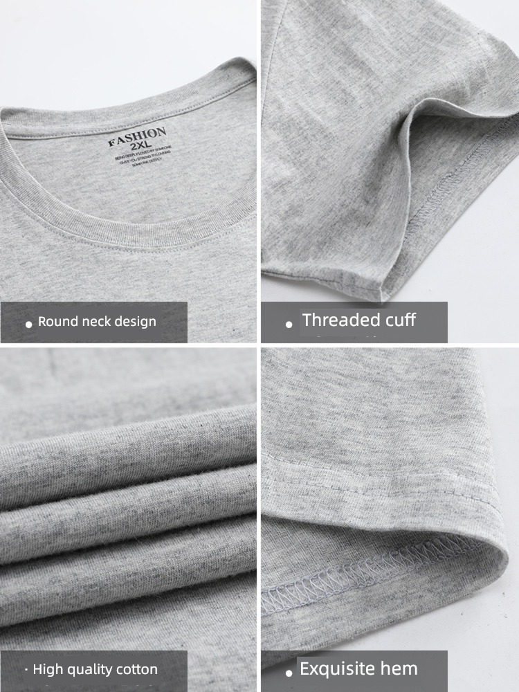 man Undershirt trend white Versatile Half sleeve T-shirt
